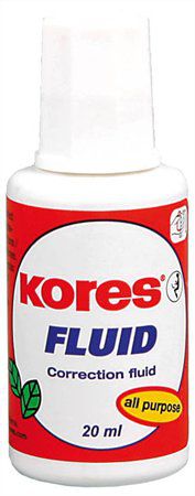 Hibajavító folyadék, oldószeres, 20 ml, KORES ”Fluid”